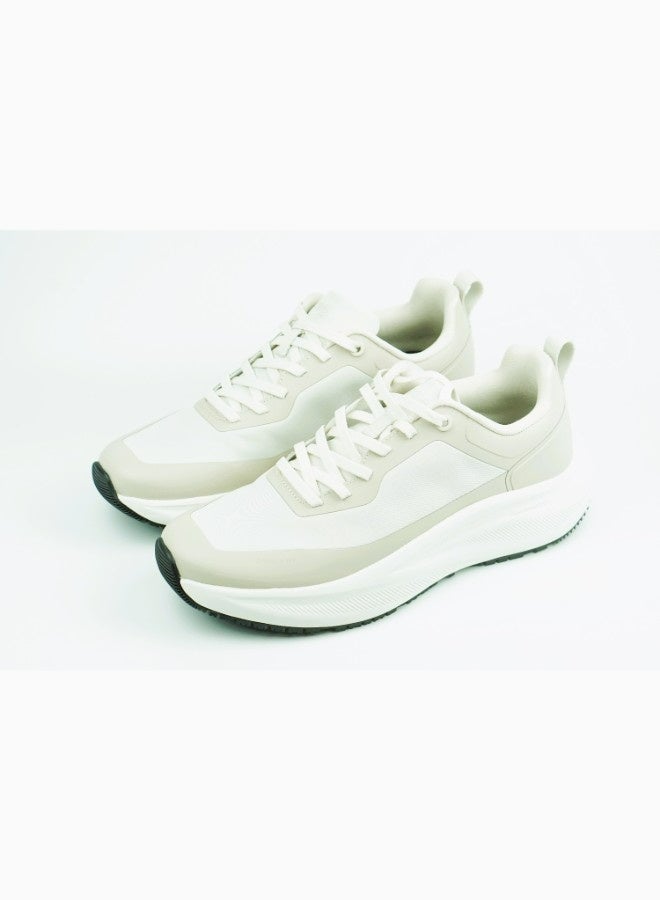 barjeel uno 008-3761 Barjeel Uno Mens Casual Laceup Shoes 689-009 Beige - Image 1