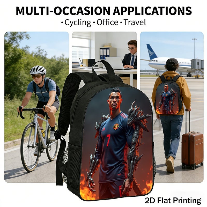 Sports Dragon Design Backpack Durable Water Resistant 2D Flat Print for work travel weekend outdoor outing for Men - Image 5