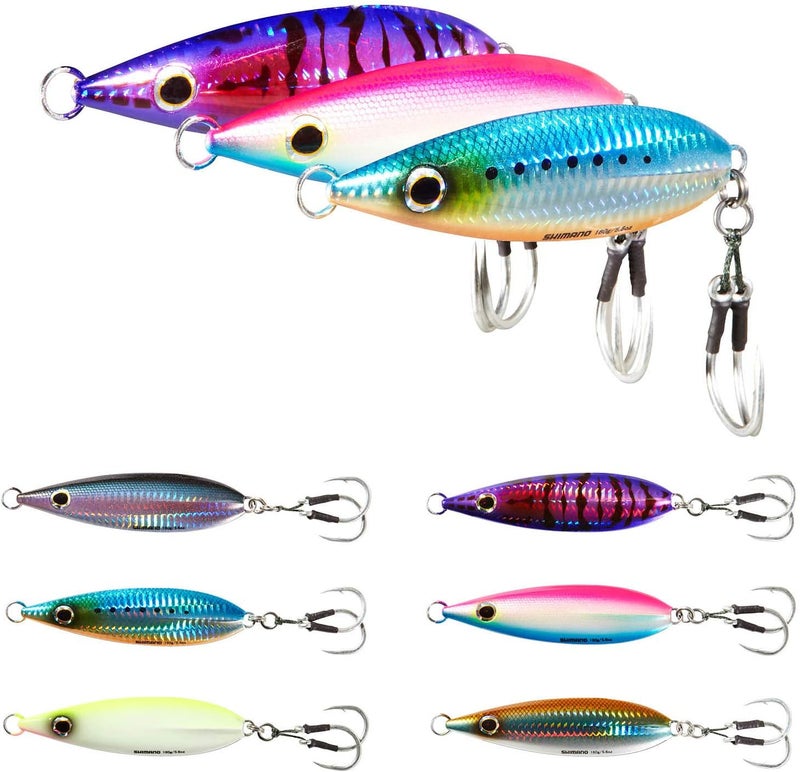 SHIMANO Butterfly Flat-Fall Fishing Jig, 100G, Blue Sardine - Image 2