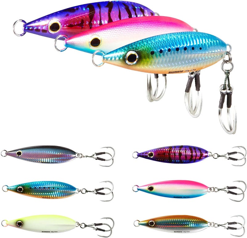 SHIMANO Butterfly Flat-Fall Fishing Jig, 100G, Blue Sardine - Image 4