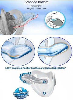 NUK Trendline Orthodontic Pacifier Silicone 6 months  - Image 3