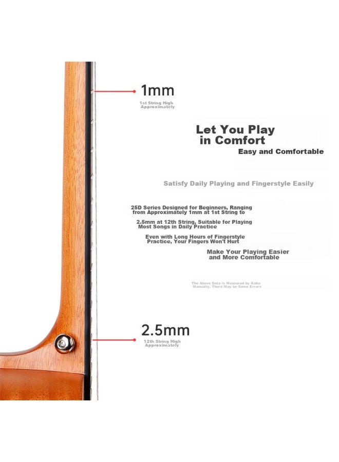 Kaka Kuc-ma Ukulele, Peach Core Mini Guitar, 23 Inches - Image 4