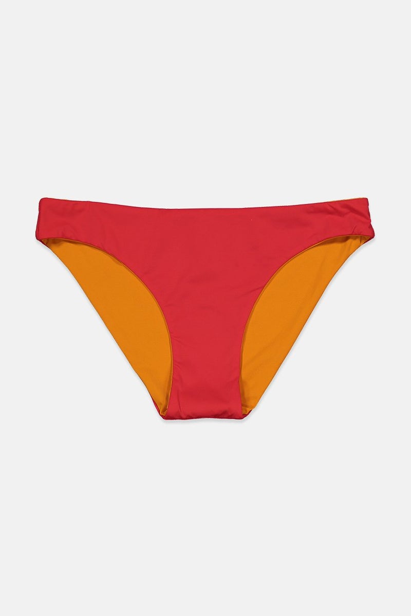 women'secret Women Plain Bikini Bottom, Red - Image 1