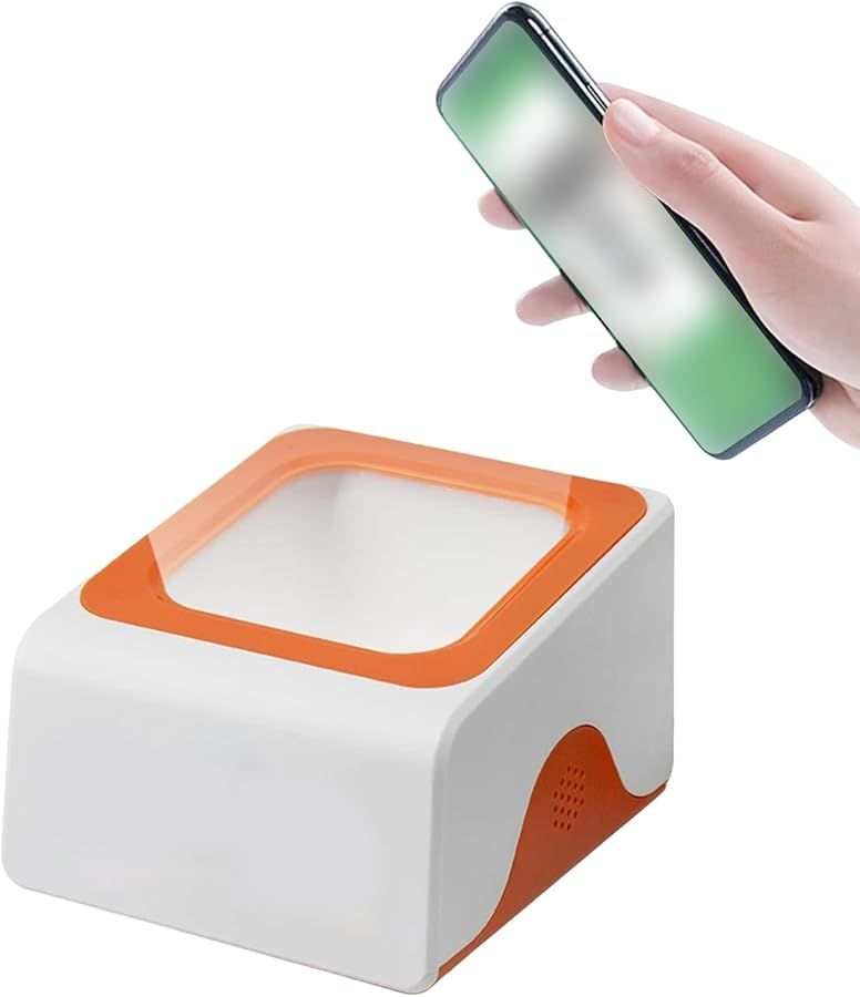 Desktop Barcode Scanner With Voice Prompt Auto Induction Light USB RS232 - Image 1