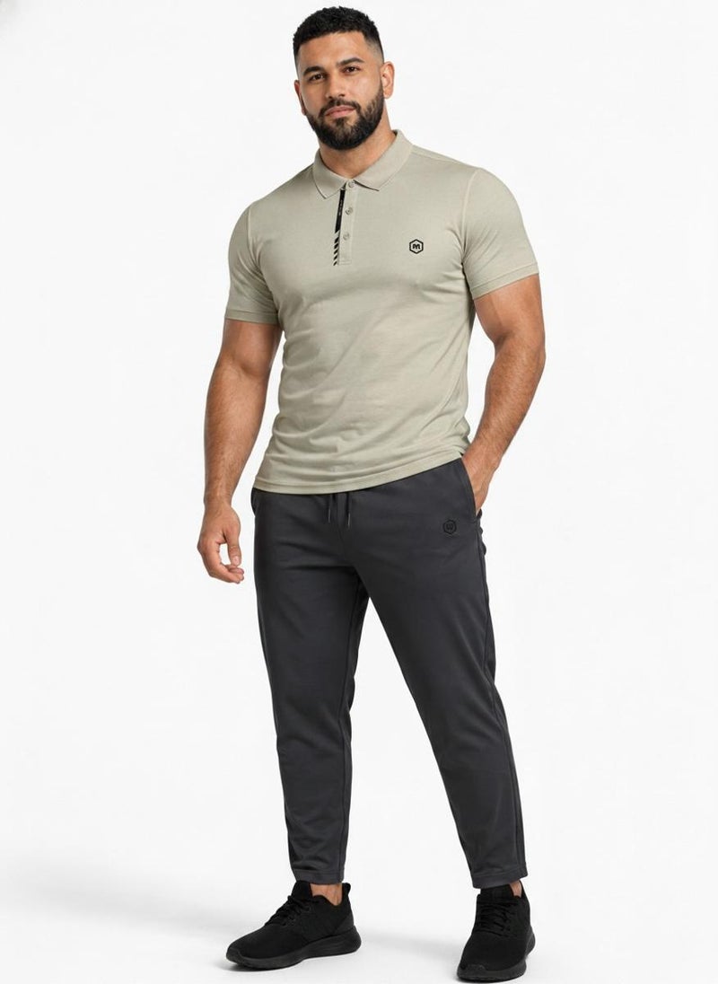 بريما إيس رجالي Polo الهواء الطلق والنشاط لاكشري Khaki Green - Image 4