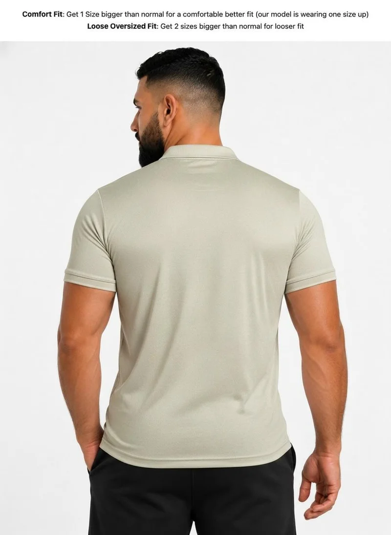 بريما إيس رجالي Polo الهواء الطلق والنشاط لاكشري Khaki Green
