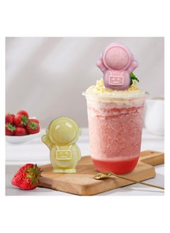 KASTWAVE Astronaut Ice Cube Mold, Cute Spaceman Shape Ice Cube Tray, 4 Astronaut Ice Balls for Chilling Drinks, Silicone Ice Mold Mold  - Image 5