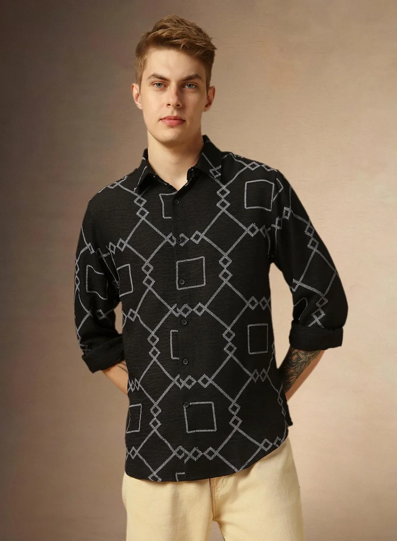 Dennis Lingo Black Shirt For Men For Men