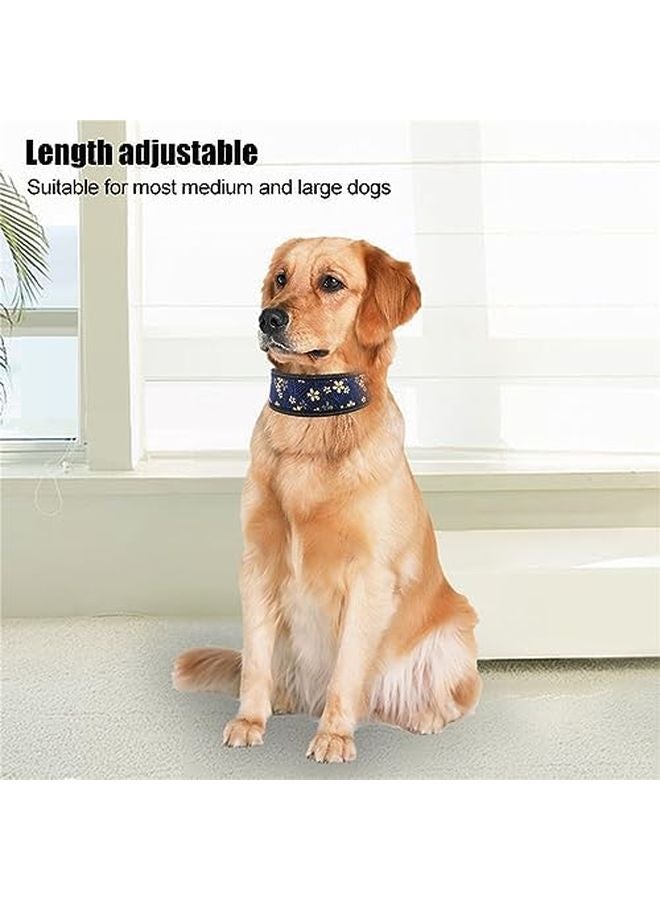 طوق كلب عاكس قابل للتعديل من النايلون بتصميم بحري، طوق ناعم ومريح بمشبك، مناسب للكلاب متوسطة وكبيرة الحجم مقاس S - Image 4