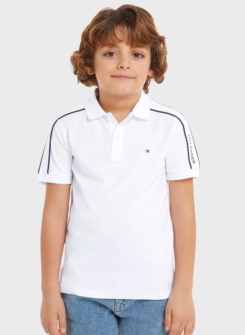 TOMMY HILFIGER Kids Logo Tape Polo