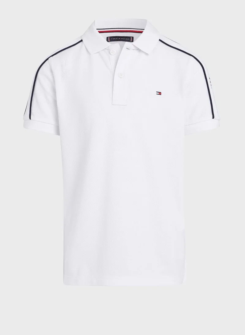 TOMMY HILFIGER Kids Logo Tape Polo
