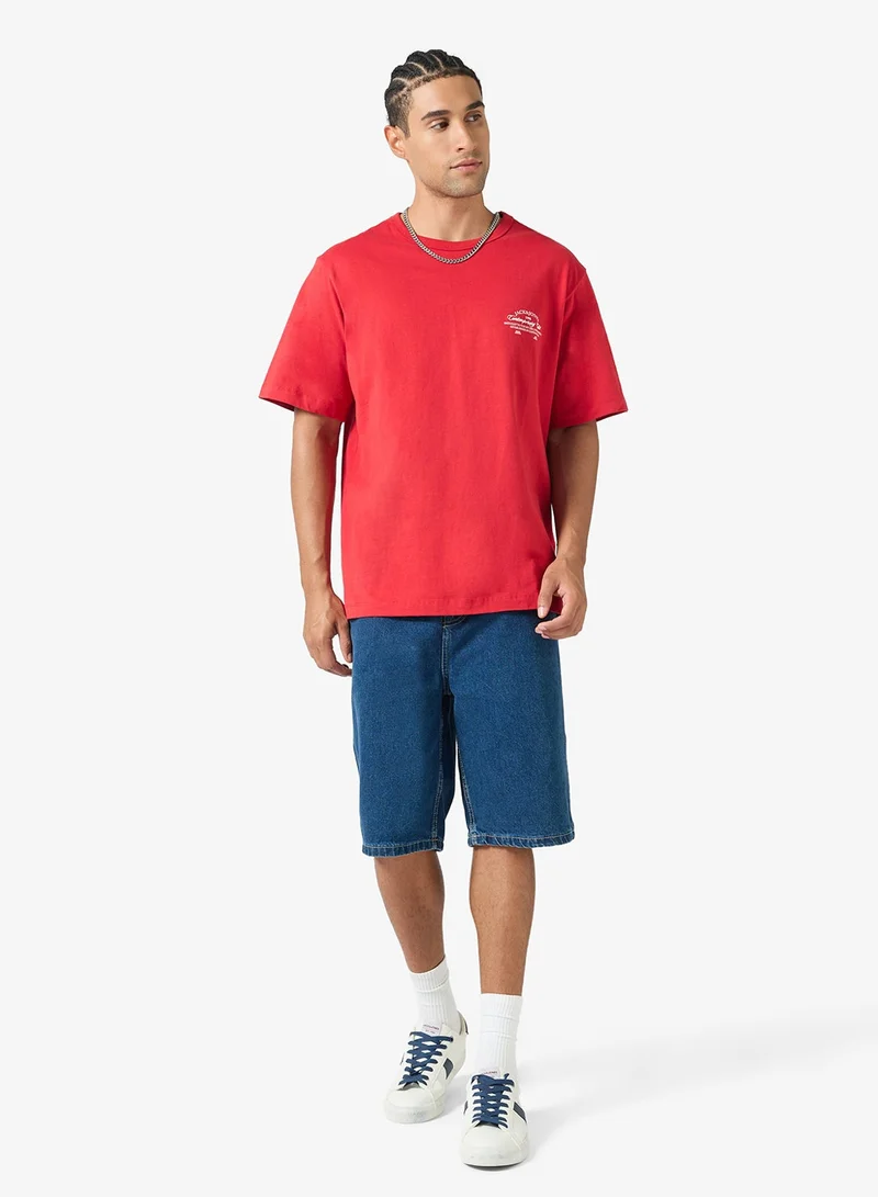 JACK & JONES  Logo Crew Neck T-Shirt for Men | Best Price UAE