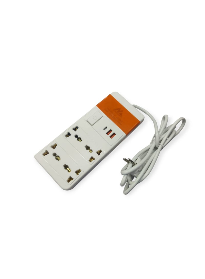 Electricity joint- 4Ports - 2Usb- type c -  Max 2500w- 10A  - Image 3