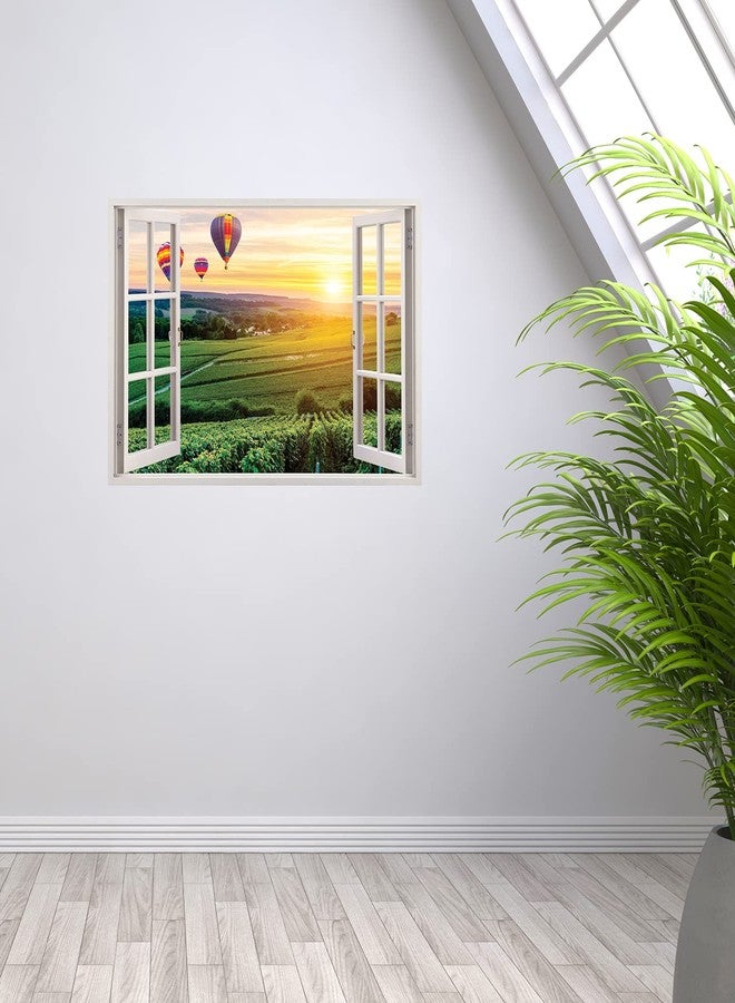 Ladecor Medium Vinyl Window Type Natural Sunrise Sticker, for Home Office Living Room Bedroom Hotel Restaurant Cafe Gym Wall Decor (Size 90 x 60 cm) D34 - Image 4