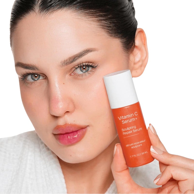 Levaye Vitamin C Serum Anti Aging Facial Serum with Vitamin C ferulic acid Hyaluronic Acid Vitamin E Brightening Serum Targets Dark Spots Fine Lines Wrinkles Dry Skin Firmness 17 Fl Oz - Image 5