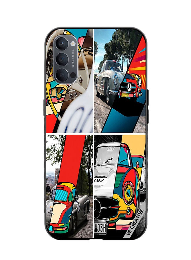 VR CREATIVE Protective Case Cover For Oppo Reno4 Pro 5G Mercedes-Benz Design Multicolour - Image 1