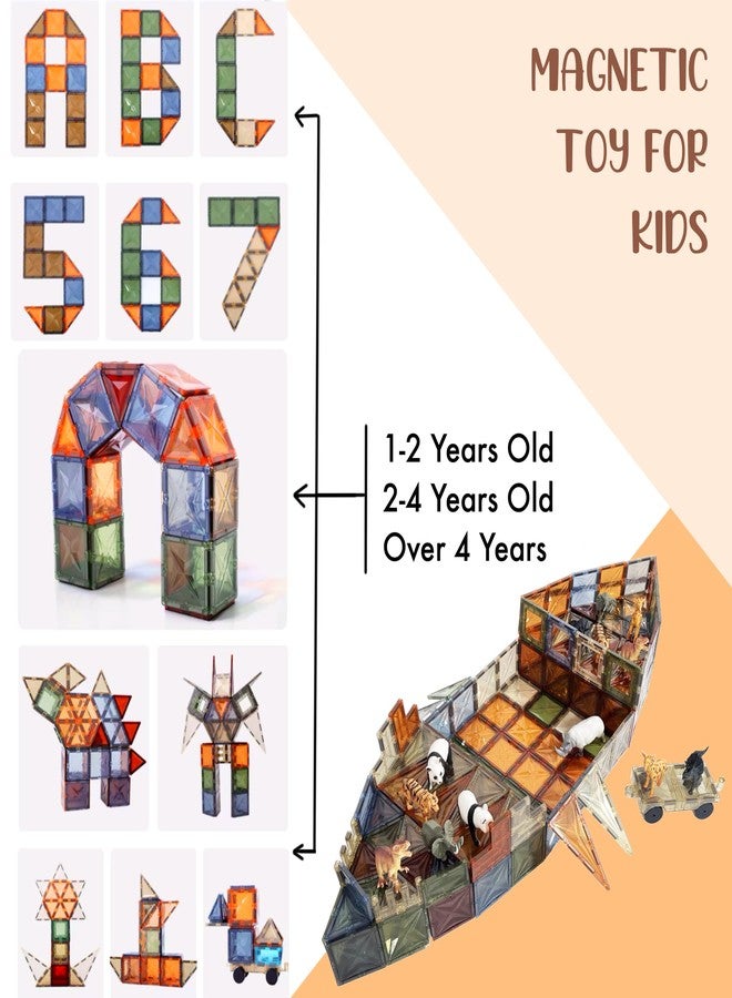 SNAPTRON Magnetic Blocks for Kids Tiles -100 Pieces Set Gifts for Girls, Boys, Magnetic Blocks for Kids 3+ Years, 4 5 6 7 8 9 10/ Constructing & Building Blocks Educational Magnatiles, Magnet Block - Image 3
