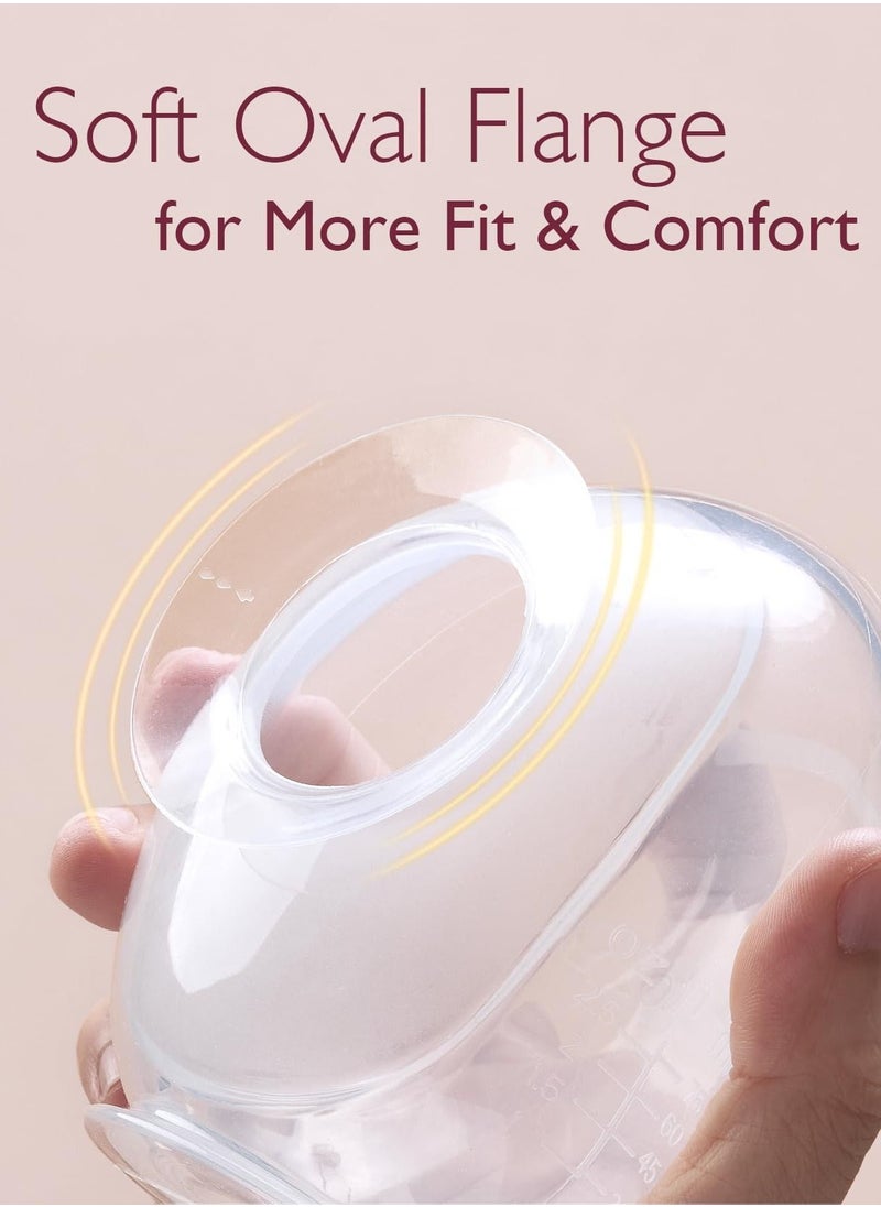 Momcozy - Momcozy Milk Collector for Breastmilk, Pea Breastfeeding Milk Catchers , Silicone Milk Collector Reusable Breast Milk Shell - Image 1