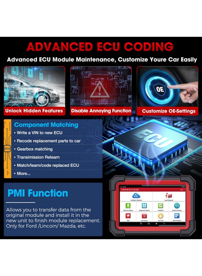 Launch LAUNCH X431 CRP919EBT Elite OBD2 Scanner, 2024 Wireless Bidirectional Scan Tool, ECU Coding, CANFD&DOIP, FCA AutoAuth, V.A.G Guided, 35+ Reset, Full System, 2Yrs Update, Upgraded Ver. of CRP919E  - Image 4