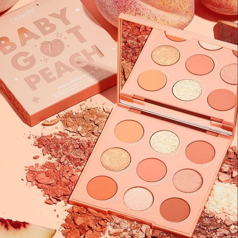 Colourpop "Baby Got Peach" Shadow Palette - 9 Pan Eyeshadow Palette Full Size, No Box - Image 2