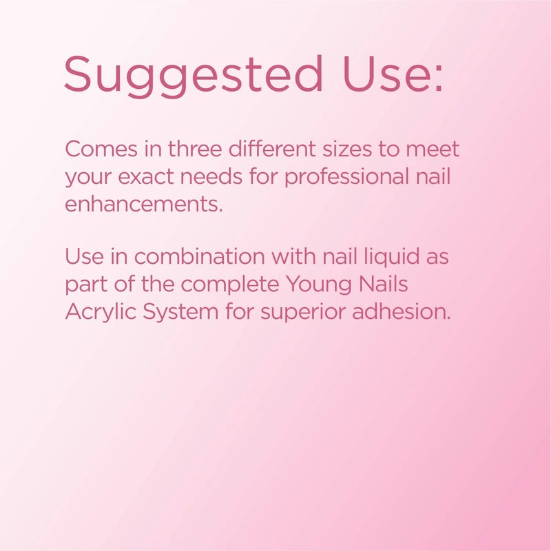Young Nails Acrylic Cover Powder - Self-Leveling Acrylic Nail Powder, Clear Nude Pink White Acrylic Powder for Nail Extenstion, Professional Grade, Superior Adhesion, Color - Rosebud, 85g - Image 4