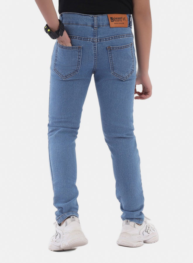 Kids'Slim jeans light blue - Image 2