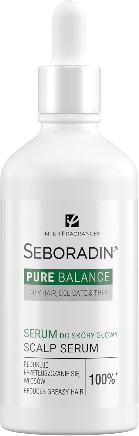 Seboradin Scalp Serum Strenghted For Thin Fine Hair Prone To Greasiness Intensive Scalp Care Regulating Secretion Of Sebum Aloe Vera Niacinamide Black Radish Extract Pure Ballance 100 ml
