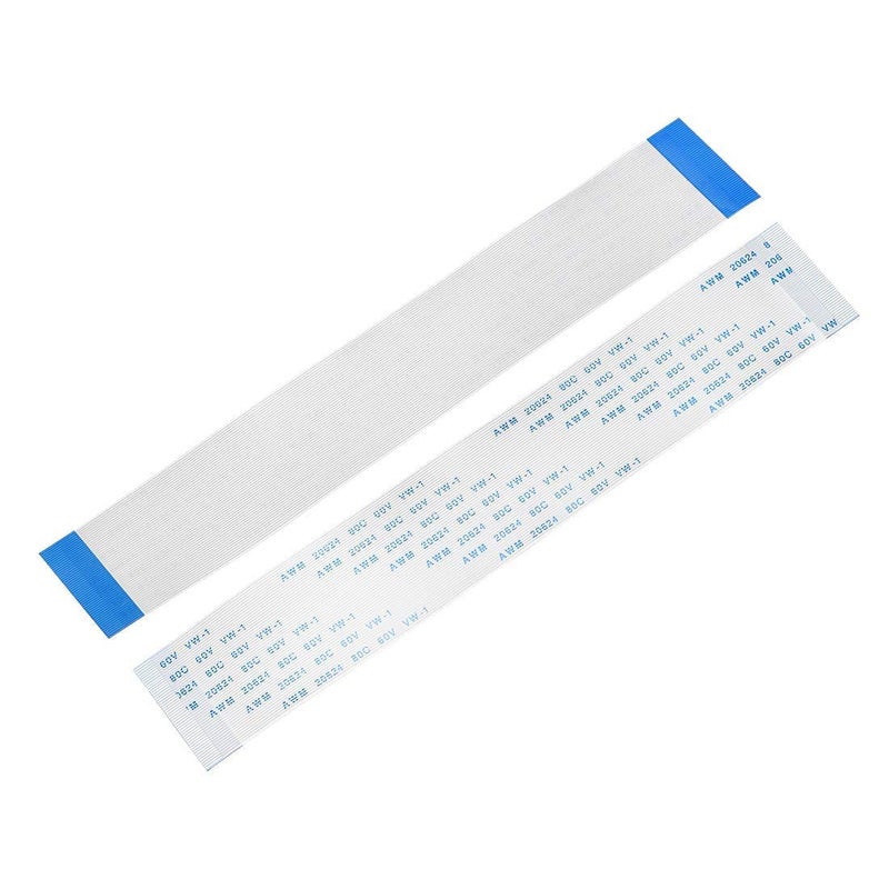 SLVC FFC Cable 60 Pin 0.5mm Same Side Pin(200mm Length) flat flexible FPC LVDS Ribbon Wire Flat Cable for digital camcorders,laptops,LCD TVs,LCD,3D Printer(White)(Pack Of 1) - Image 1