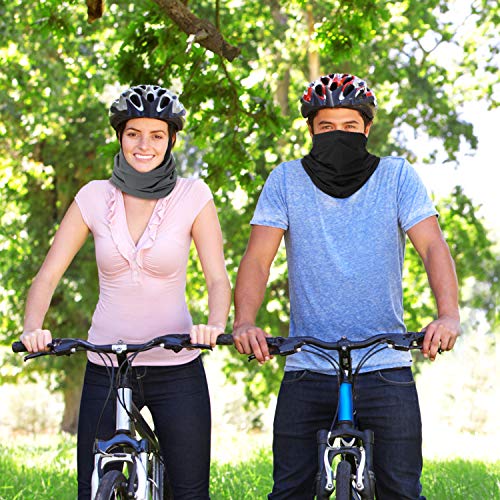 Geyoga 6 Pieces Summer UV Protection Cooling Neck Gaiter Face Clothing Neck Gaiter Mask Scarf Sunscreen Breathable Bandana(Mixed Colors) - Image 5