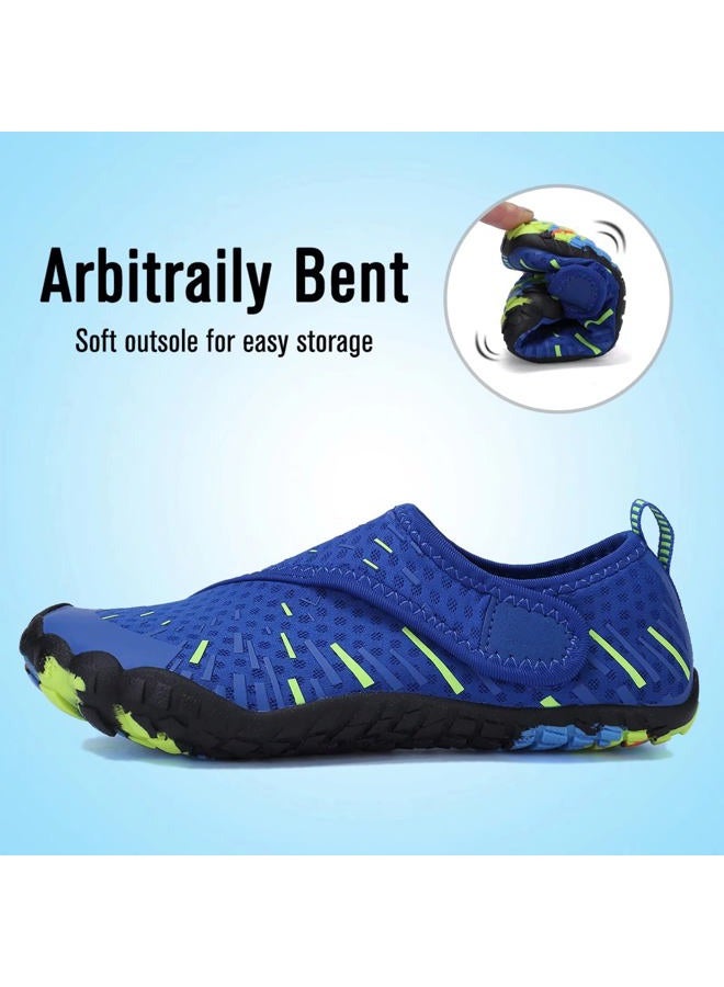 CIOR Boys & Girls Water Shoes Quick Drying Sports Aqua Athletic Sneakers Lightweight Sport Shoes(Toddler/Little Kid/Big Kid) U1ELJSX011-Blue.green-29 - Image 5
