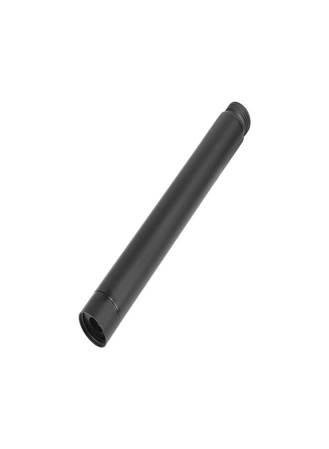HarJue Shower Head Extension Arm, Shower Extender Water Outlet- Lowers Existing, Shower Pipe Extension for Bathroom, Made of Solid Metal Stainless Steel(6 Inch, Matte Black) - Image 1