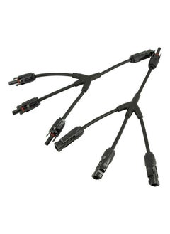 NIBEMINENT 2-Piece 3-In-1 Solar Photovoltaic Connector Set Black  - Image 4