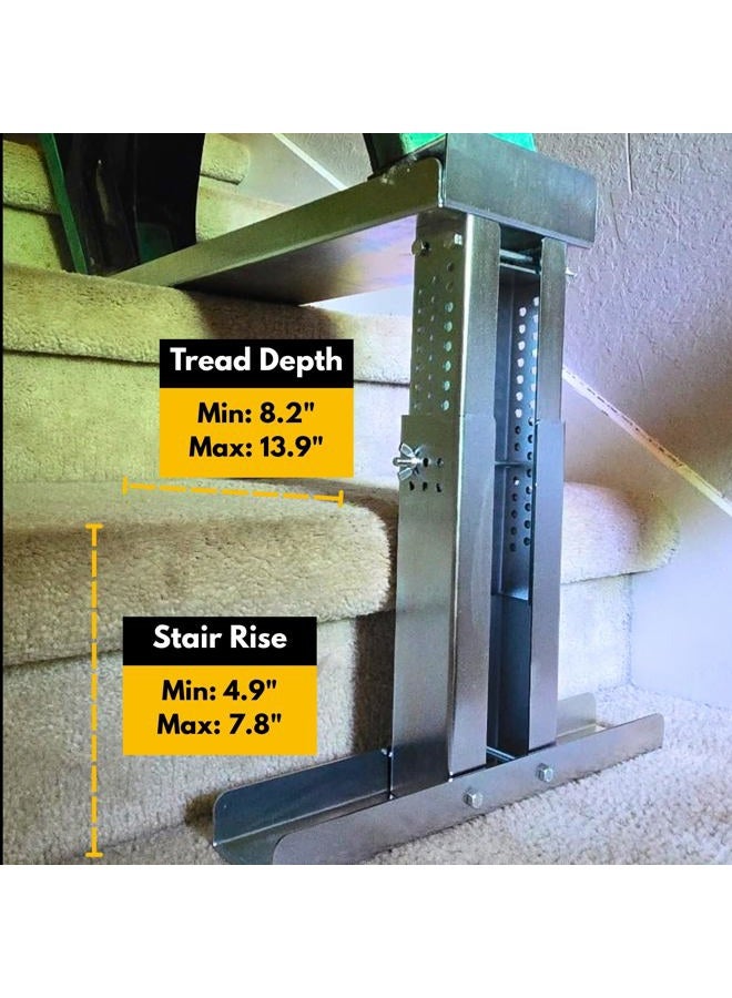 Renovatio: Ultimate Ladder Levelers for Extension Ladders, Stair Ladder Leveler, Extension Ladder Stabilizer, Stair Ladder Platform, Ladder for Stairs - Image 4