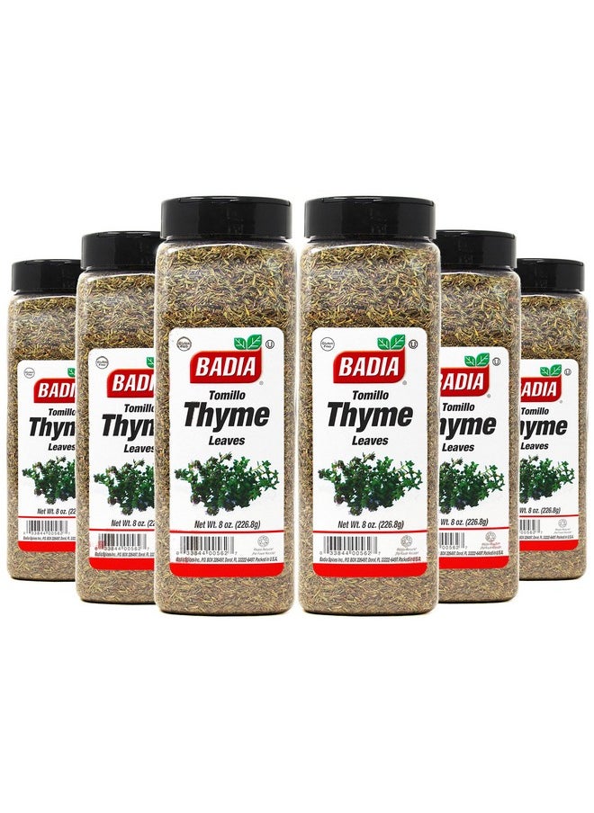BADIA Badia 6 Pack Thyme Leaves, Whole, 8 Ounce  - Image 1