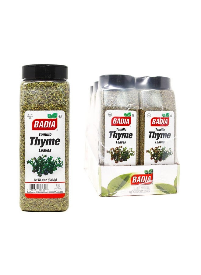 BADIA Badia 6 Pack Thyme Leaves, Whole, 8 Ounce  - Image 5
