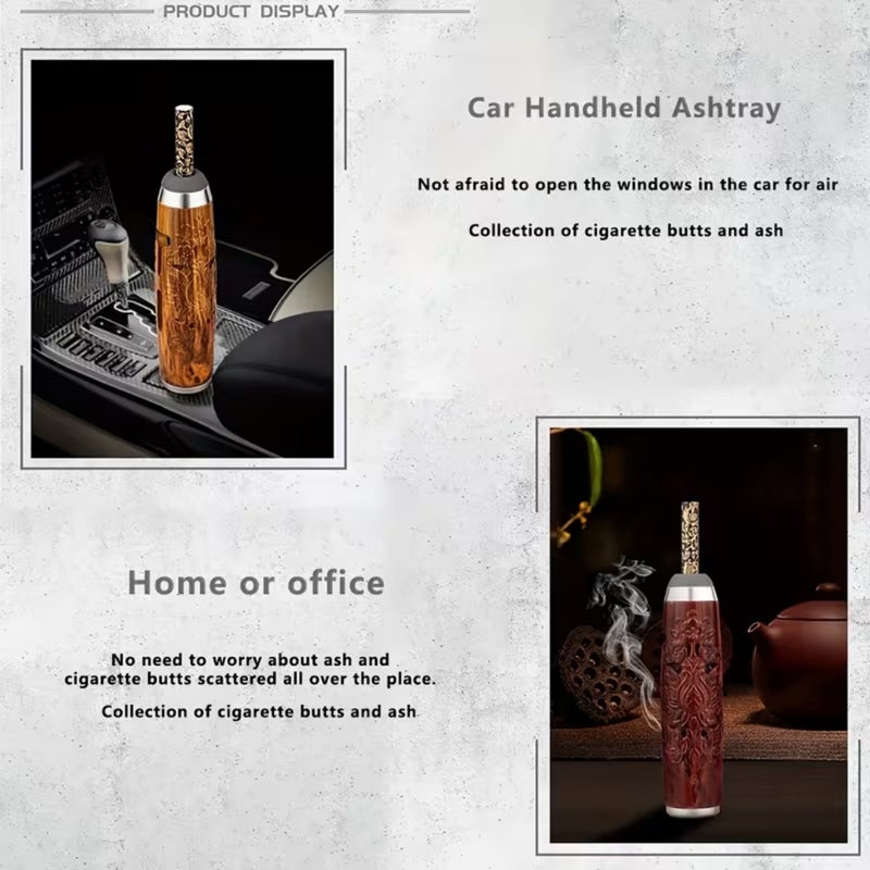 Exquisite gift box packaging, portable car ashtray, adopting innovative smoke and drip proof design, suitable for home or office - keep the car clean and odorless, protect clothing safety - ideal choice for travel smokers - Image 4