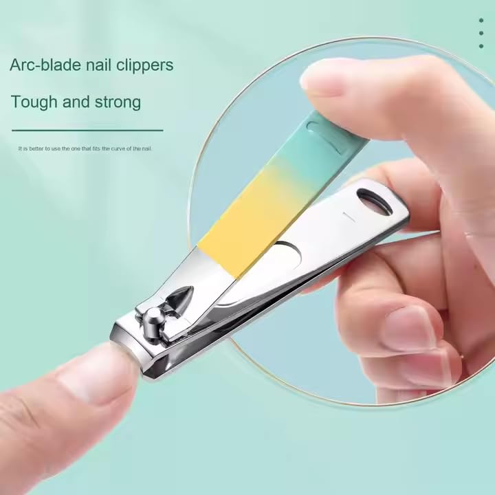 TRADY 18-in-1 Professional Manicure Pedicure Kit – Nail Clipper Set with Case for Men & Women – Stainless Steel Grooming Tools for Hand, Foot & Face Care – Portable Travel Nail Care Set - Image 4