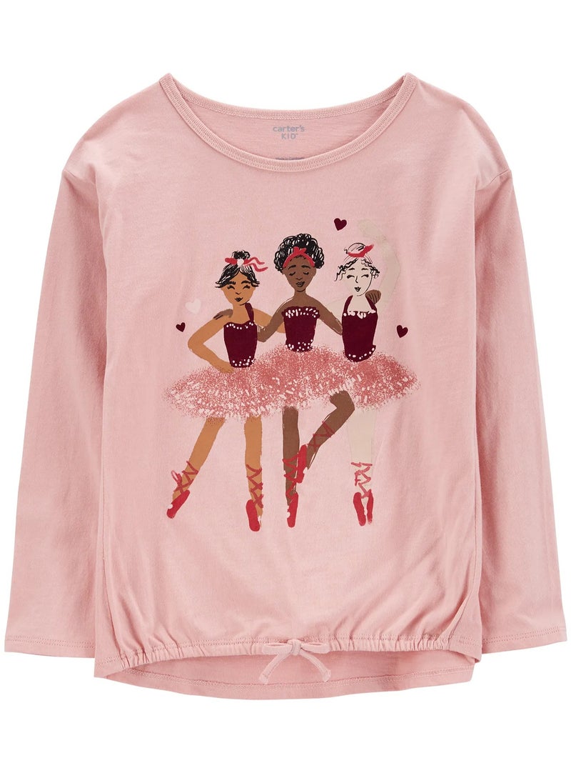 carter's Carter's Ballerina Jersey Tee - Light Pink  - Image 1