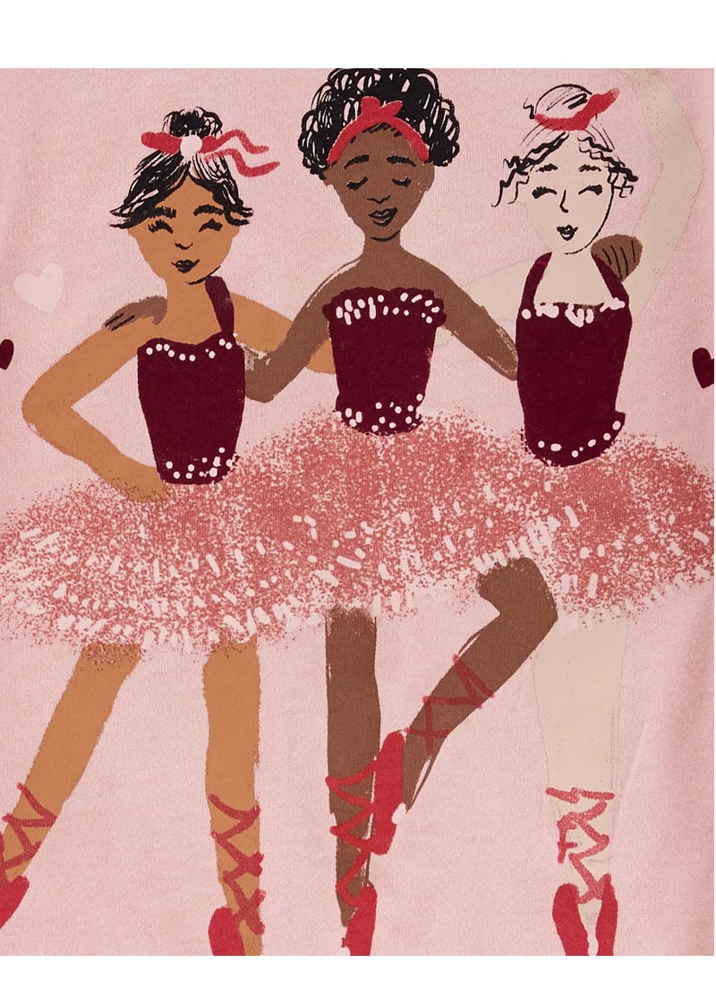 carter's Carter's Ballerina Jersey Tee - Light Pink  - Image 2