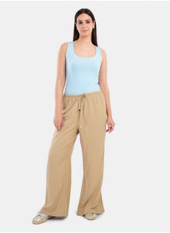 Clue Wide Leg Pants with Slits  - Image 3