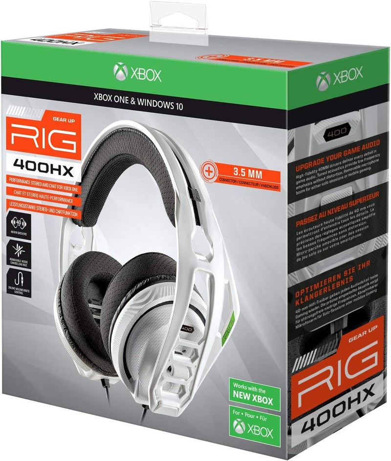 plantronics Nacon RIG RIG400HXW Gaming Headphones, Multi-platform compatibility, White - Image 5