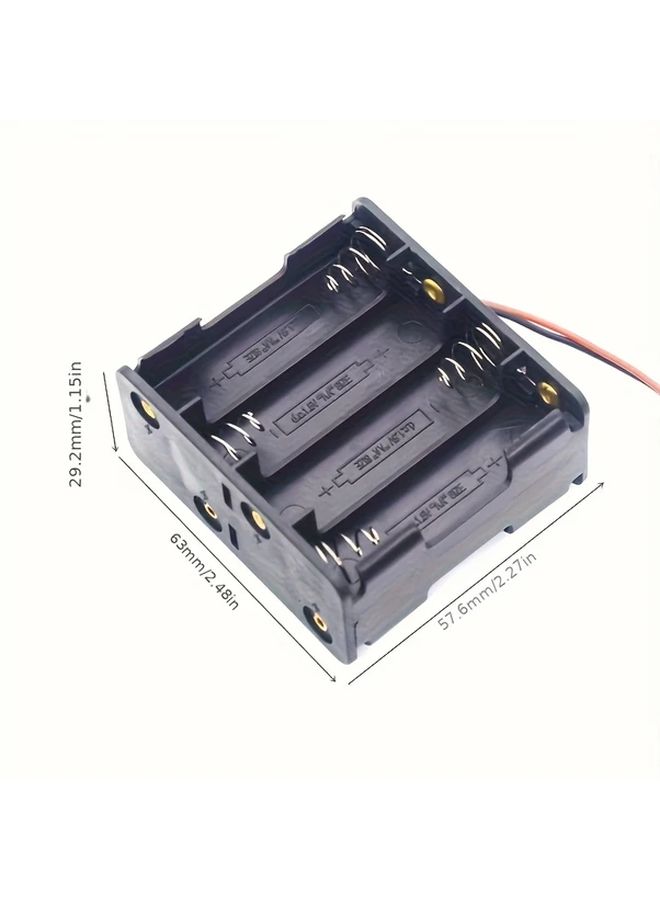 Back To Back 8 Section AA Battery Box Holder 8 Pack Series Connection Power Supply - Image 2