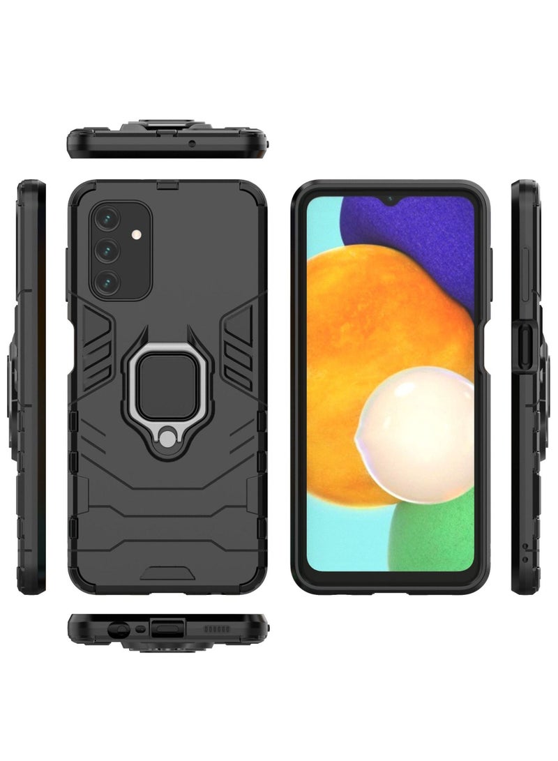 Black Samsung protective cover with ring bracket - Image 2