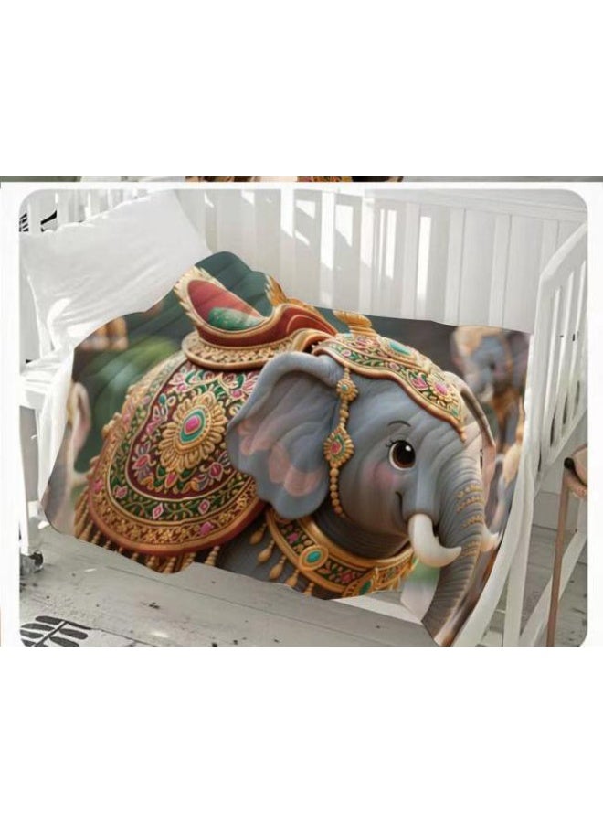 عام بطانية رقيقة من الفانيلا (حرارة ومريحة، ومناسبة للنوم واستخدام اللعبة والغبار والرمل) 150 سم * 200 سم - 131 - Image 1