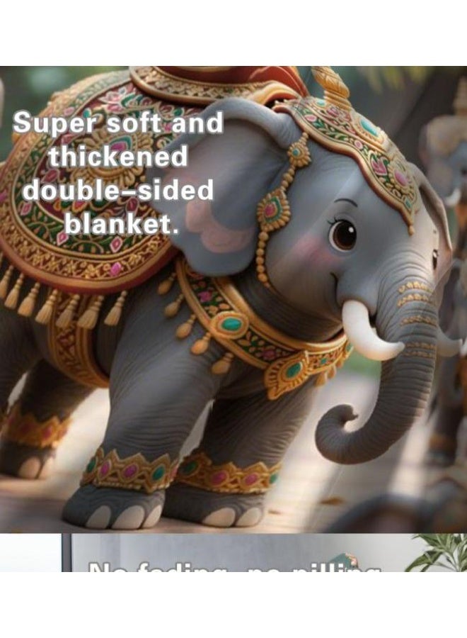 عام بطانية رقيقة من الفانيلا (حرارة ومريحة، ومناسبة للنوم واستخدام اللعبة والغبار والرمل) 150 سم * 200 سم - 131 - Image 5