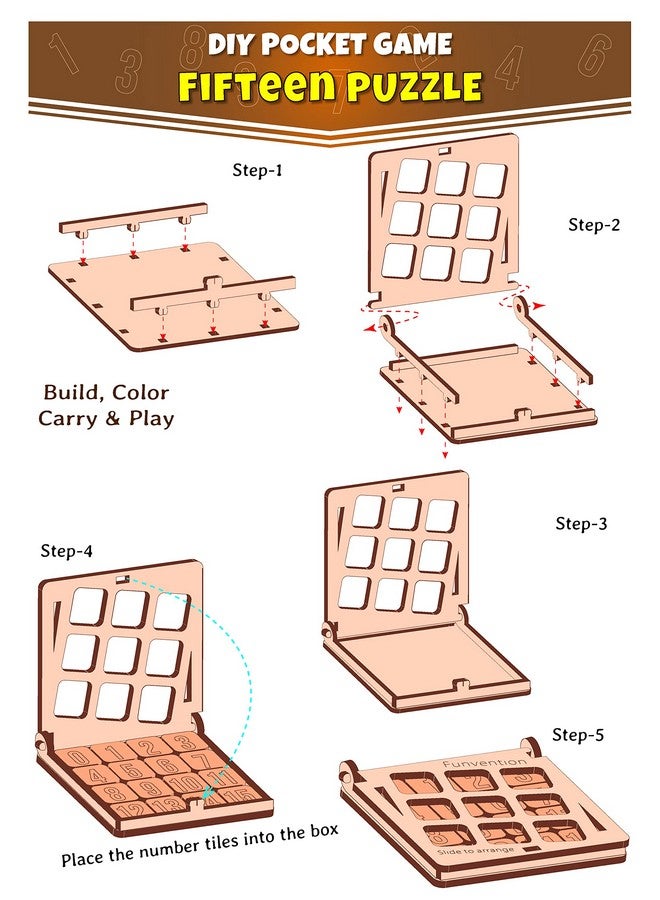 فنفينشين لعبة سفر ممتعة من Funvention - لعالم صغير في كل طفل، لعبة سفر من Funvention DIY بخمسة عشر جيبًا للأطفال من سن 4 سنوات فما فوق، لعبة لوحية تعليمية ممتعة، أفضل هدايا عيد الميلاد - Image 4