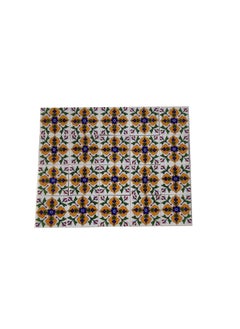 Shiv Kripa Blue Pottery Shiv Kripa Blue Art Pottery Classic Decorative Interior Exterior Flooring Wall Ceramic 2 x 2 inch Tiles Pack of 20 Tiles BlueYellow Multi 