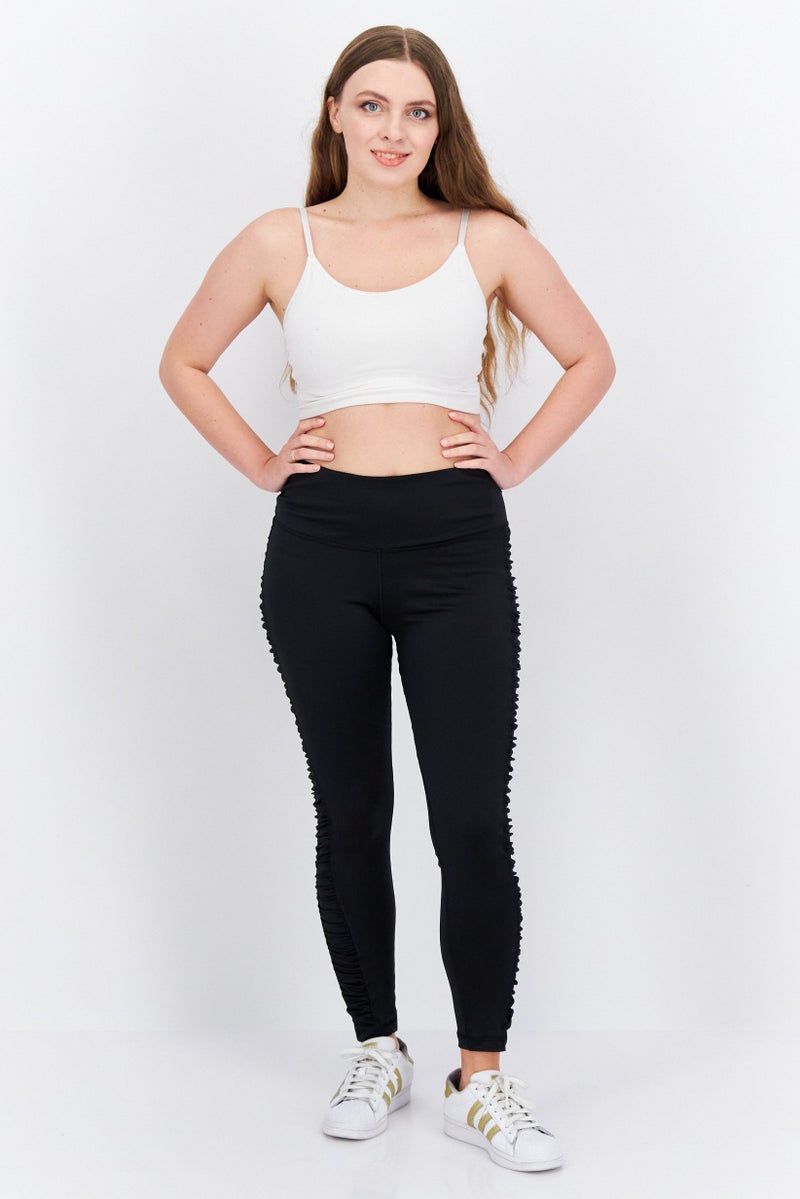 Reebok سراويل رياضية نسائية للياقة البدنية، سوداء - Image 4