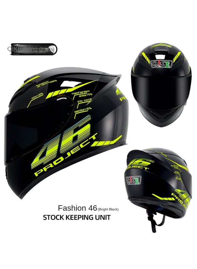 Fashion 46 Riding Motorcycle Helmet For Both Men And Women