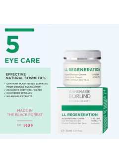 Annemarie Borlind Ll Regeneration Eye Wrinkle Cream Natural Vitamin C + E Anti Aging Eye Cream With Ll Biocomplex For Smoothed Brighter And Plump Skin With New Elasticity 1.1 Oz  - Image 4